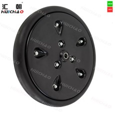 14×2" Planter Press Wheel Assembly with Metal Rim and Rubber Tire