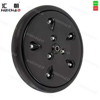 14×2" Planter Press Wheel Assembly with Metal Rim and Rubber Tire