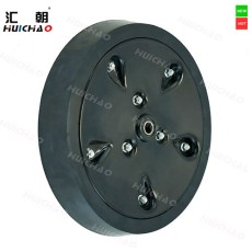 2×13" Agricultural Seed Press Wheel Assembly with Rubber Tire for Seeding Machines
