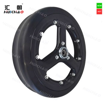 4.5×16" Narrow Hollow‑Spoke Planter Gauge Wheel Assembly with Rubber Tire