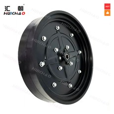 14.2×3.15" Spoked Gauge Wheel Assembly with Semi-Pneumatic Tire