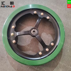 3×16" Narrow Spoked Gauge Wheel Assembly with 3" Urethane Tire