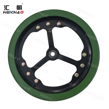 3×16" Spoked Gauge Wheel Assembly with Polyurethane Tire – HUICHAO Planter Wheel
